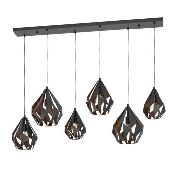 Eglo CARLTON 1 43846 Lampă cu pendul 6x40W/E27 IP20