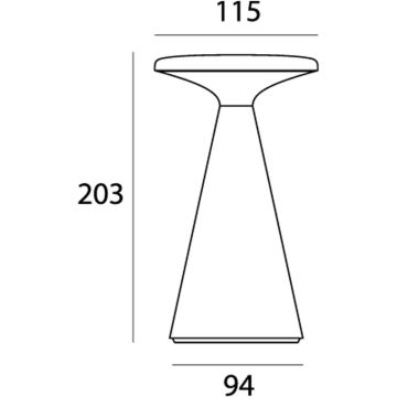 Maxlight FUNGHI T0064 Lampă de masă 1x1.6w/led 2700k 160lm ip44