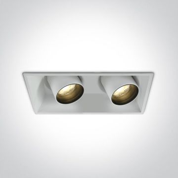 One Light The Recessed Cylinders 51211C/W/W Lumină îngropată deasupra plafonului 2x11W/LED 3000K 820lm IP20