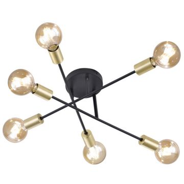 Trio CROSS 606700632 Lampă de tavan 6x40w/e27 ip20