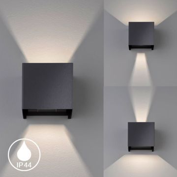 Fischer&Honsel Wall 30259 Aplique de perete 2x3W/LED 3000K 620 lm IP44