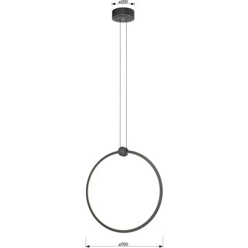 Aviano Lighting CIRCOLA 6218-0110 Lampă cu pendul x36w/led 3000k 3800lm