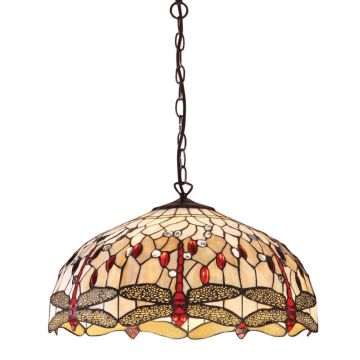 Endon DRAGONFLY BEIGE 64079 Lampă cu pendul 3x60W/E27 IP20