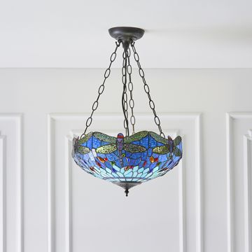 Endon DRAGONFLY BLUE 64075 Lampă cu pendul 3x60W/E27 IP20