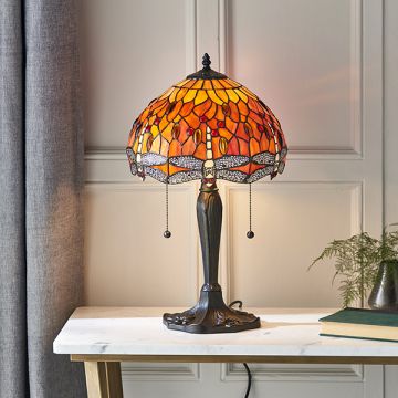 Endon DRAGONFLY FLAME 64092 Lampă de masă 2x60W/E27 IP20