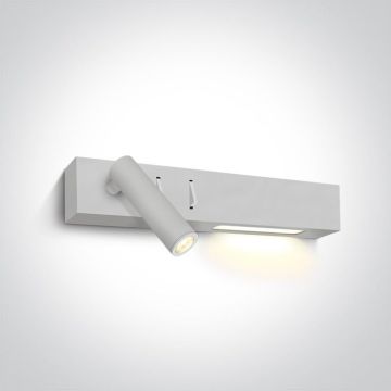One Light Reading Spots 65146/W/W Aplique de perete 1x3W|1x6W/LED 3000K 480lm IP20