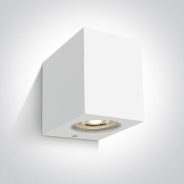 One Light Outdoor Cube 67142H/W Aplique de perete 1x6W/GU10 IP65