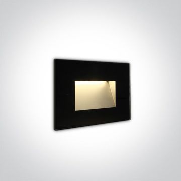 One Light The Glass Face 68076/B/W Lampă de scări montată 1x3W/LED 3000K 200lm IP65