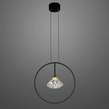 Altavola Design Tiffany LA059/P_black Lampă cu pendul 1x3W/LED 3000K 180lm IP20