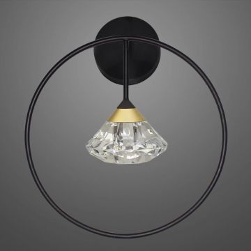 Altavola Design Tiffany LA059/W_black Aplique de perete 1x1x3W/LED 3000K 180lm IP20