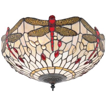 Endon DRAGONFLY BEIGE 70723 Lustră de tavan 2x60W/E27 IP20