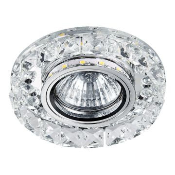 Prezent ELEGANT DOUBLE LIGHT 71074 Lumină îngropată deasupra plafonului 1x50W/GU10|1x3W/LED 380lm IP20