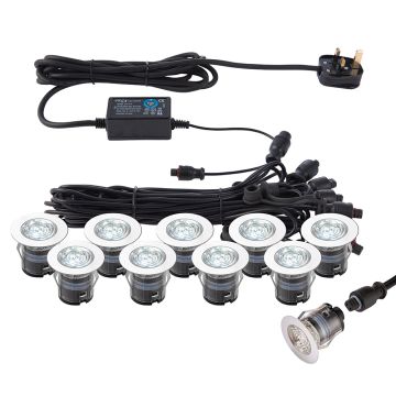 Endon IKONPRO CCT 76616 Lampă cu senzor de mișcare 10x0,75W/LED 6500K/20000 280LM IP67
