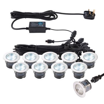 Endon IKONPRO CCT 76617 Lampă cu senzor de mișcare 10x0,75W/LED 6500K/20000 410LM IP67