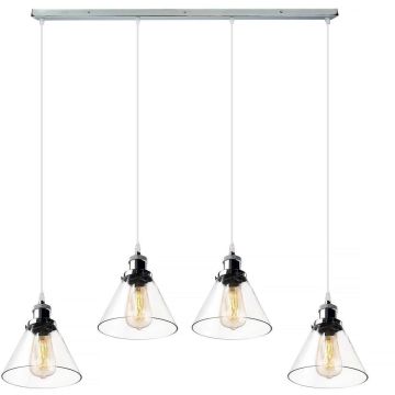 Altavola Design NEW YORK LOFT LA034/CL4_chrom Lampă cu pendul 4x40W/E27 IP20