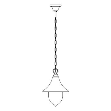 Norlys FIRENZE 800A/W Lampă cu pendul 1x9W/E27 IP54