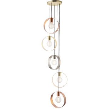 Endon HOOP 81923 Lampă cu pendul 5x40W/E27 IP20