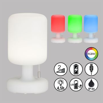 Fischer&Honsel Termoli 850253 Lampă de masă 2x1.5W/LED RGBW 170lm IP44