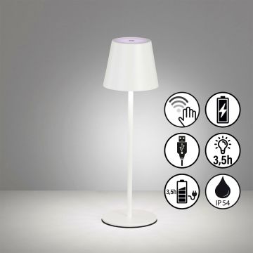 Fischer&Honsel Viletto 850354 Lampă de masă 1x2W/LED 3000K 190lm IP54