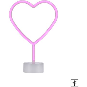 Paul Neuhaus NEON-HERZ 85028-87 Aplique de perete 1x1W/LED multikolor 1lm ip20