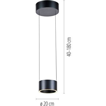 Paul Neuhaus PURE CLIPSE 2471-15 Lampă cu pendul 2x5W/LED 2200-5000k 250lm ip20