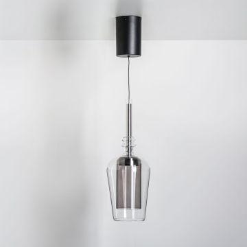 Zuma Line TAGNA 251010-SM Lampă cu pendul 1x6W/Led 3000K 150lm IP20