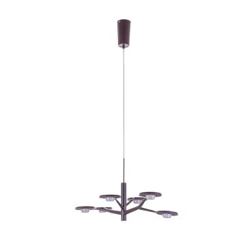 Italux KRESYDA AD16014-6B DARK COFFEE Lampă cu pendul 6x3,6W/LED IP20