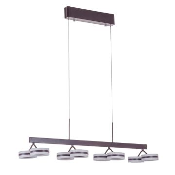 Italux METIS AD16002-8A COFFEE Lampă cu pendul 8x4,8W/LED IP20