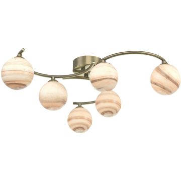 Dar Lighting ATIYA ATI6475-07 Lampă de tavan 6x40W/G9