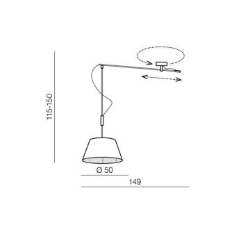 AZzardo MALAGA LAMPBODY AZ2313 Suport 1x60W/E27 IP20