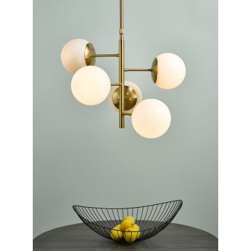 Dar Lighting BOMBAZINE BOM0535 Lampă cu pendul 5x40W/E14