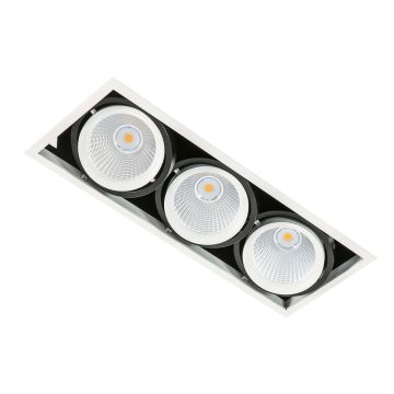 Italux VERTICO GL7108-3/3X18W 3000K WH+BL Lumină îngropată deasupra plafonului 3x18W/LED 4200LM IP20