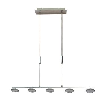 Italux MARLEY HD-352ML-05-9051B CH Lampă cu pendul 5x5W/LED