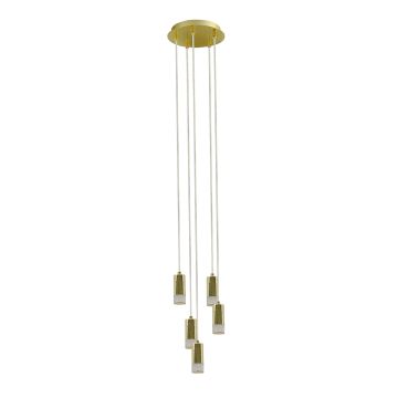 Italux MENTIN HD443N-05-8144 NN BB Lampă cu pendul 5x5W/LED
