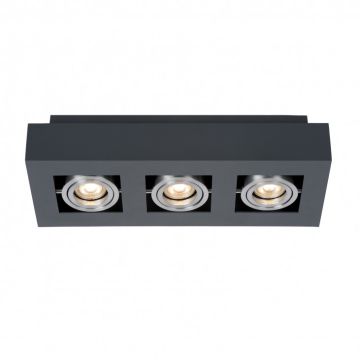 Italux CASEMIRO IT8002S3-BK/AL Lumină montată pe suprafață 3x50W/GU10