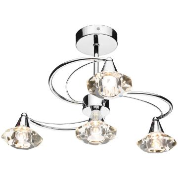 Dar Lighting LUTHER LUT0450 Lampă de tavan 4x40W/G9