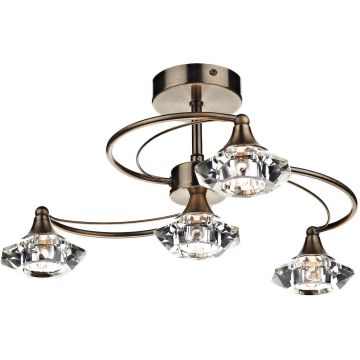 Dar Lighting LUTHER LUT0475 Lampă de tavan 4x40W/G9