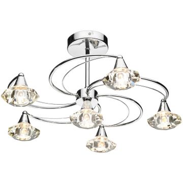 Dar Lighting LUTHER LUT0650 Lampă de tavan 6x40W/G9