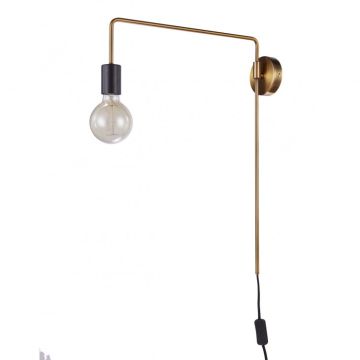 Italux MONIQ MB-BR1721402-W1-G Aplique de perete 1x60W/E27