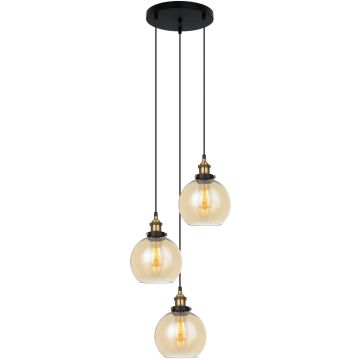 Italux CARDENA MDM-4330-3-GD+AMB Lampă cu pendul 3x40W/E27 IP20