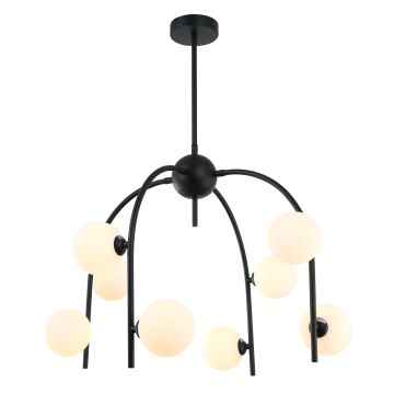 Italux CELINE MDM-3800/8 BK+W Candelabru 8x25W/G9 IP20