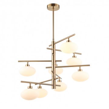 Italux FIORENZO MDM3661-8 BRO+W Candelabru 8x25W/G9