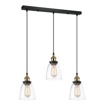 Italux FRANCIS MDM-2563/3 GD+CL Lampă cu pendul 3x40W/E27