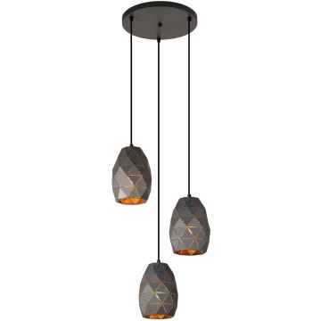 Italux HARLEY MDM-3480/3A GR+GD Lampă cu pendul 3x40W/E27 IP20