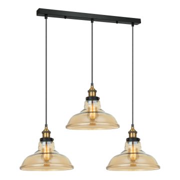 Italux HUBERT MDM-2381/3 GD+AMB Lampă cu pendul 3x40W/E27