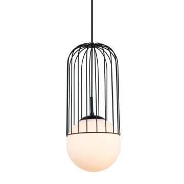 Italux MATTY MDM-3940/1 BK Lampă cu pendul 1x40W/E27 IP20