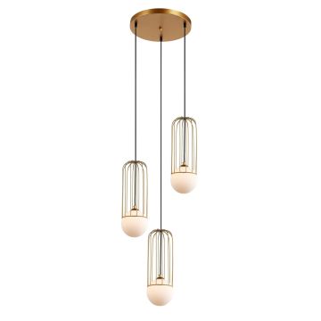 Italux SIMON MDM-3938/3 GD Lampă cu pendul 1x25W/G9 IP20