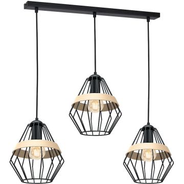 Milagro CLIFF BLACK MLP5525 Lampă cu pendul 3x60W/E27 IP20