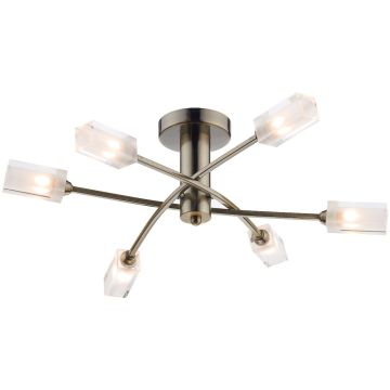 Dar Lighting MORGAN MOR6475 Lampă de tavan 6x25W/G9