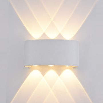 Italux ORTELO OWL-451-3-WH Aplique de perete 6x6W/LED 3000K 550LM IP54